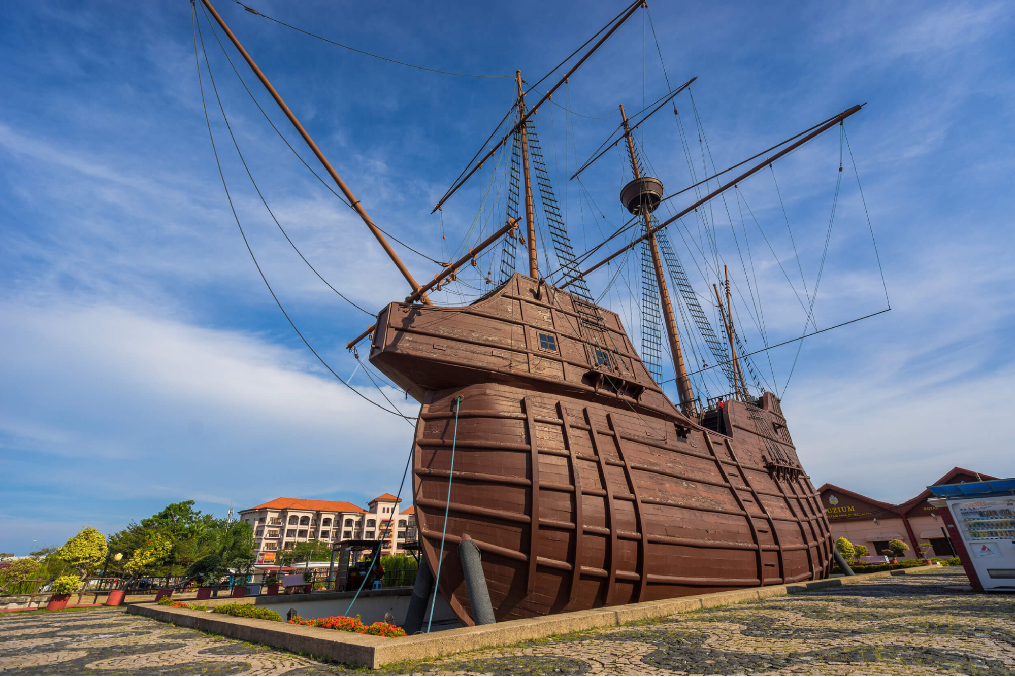 The replica of the Flor de la Mar, a tourist attraction in Melaka