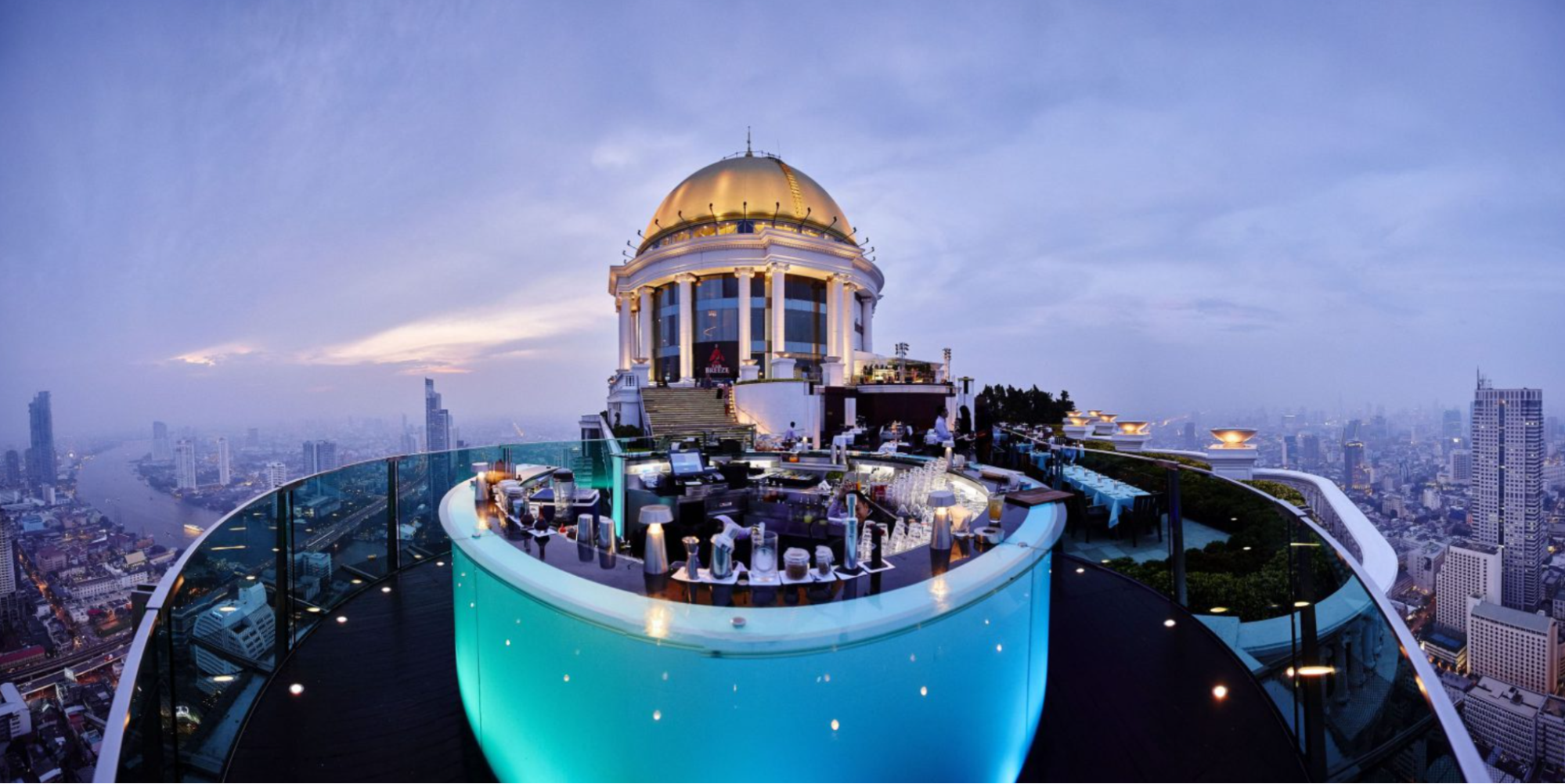 Things to do in Thailand for adults Savour a cocktail at the world_s highest open-air bar in Bangkok, offering breathtaking city views.