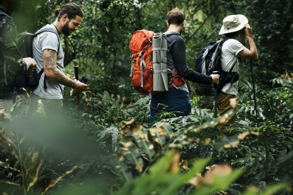 Tourists trekking in Luang Prabang