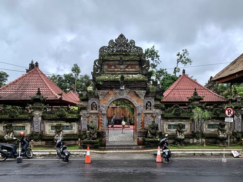 Ubud Palace, one of the main attractions in Ubud