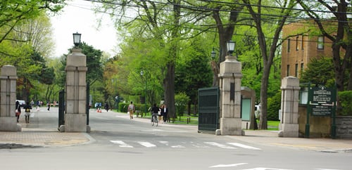 University entrance gate at Hokkaido University Sapporo Campus