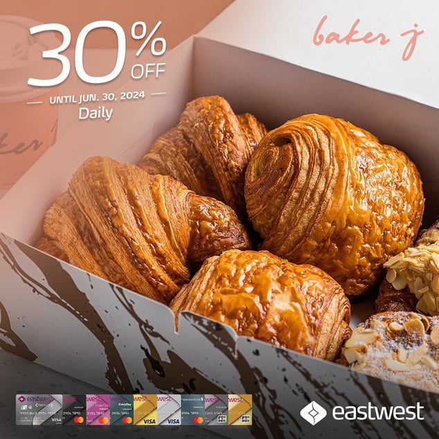eastwest credit card promo - 30% off baker j