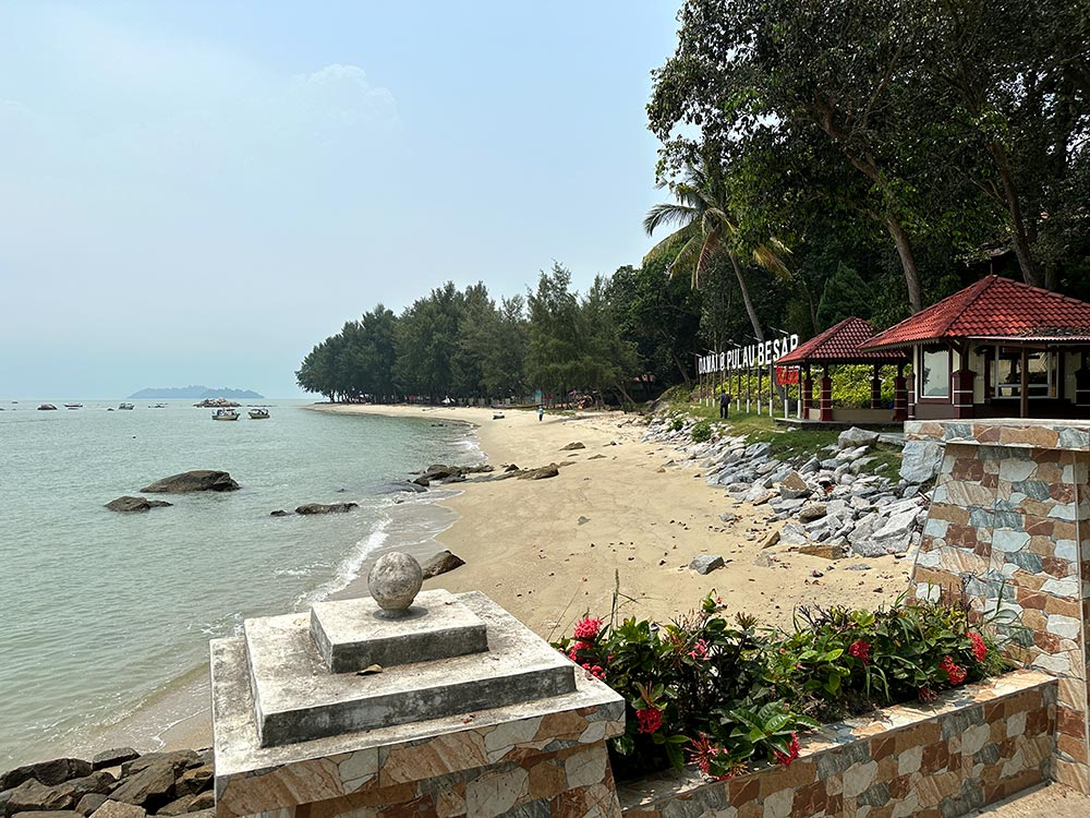 View of Pulau Besar from the jetty