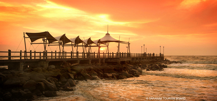 Watch the sunset at Tanjung Lobang Beach