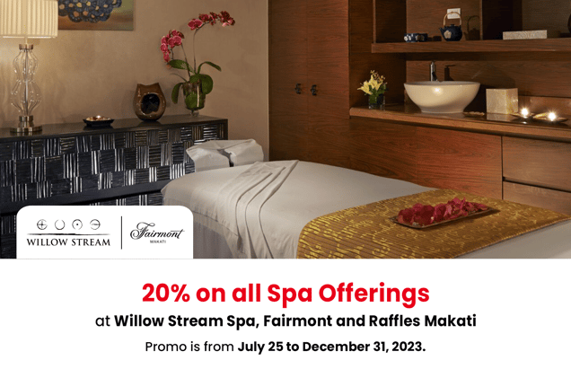 china bank credit card promo 2023 - 20% off willow stream spa