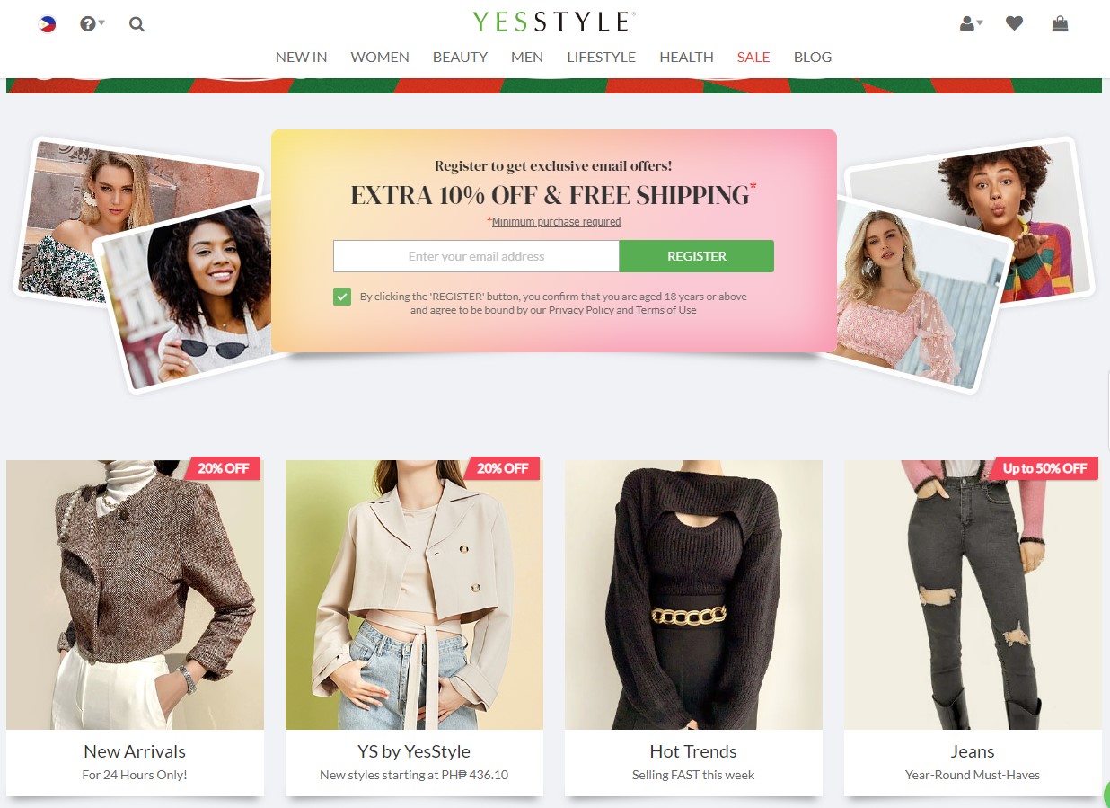 online clothing shop - YesStyle