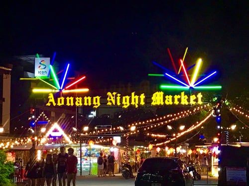 ao nang landmark night market, an attraction in krabi