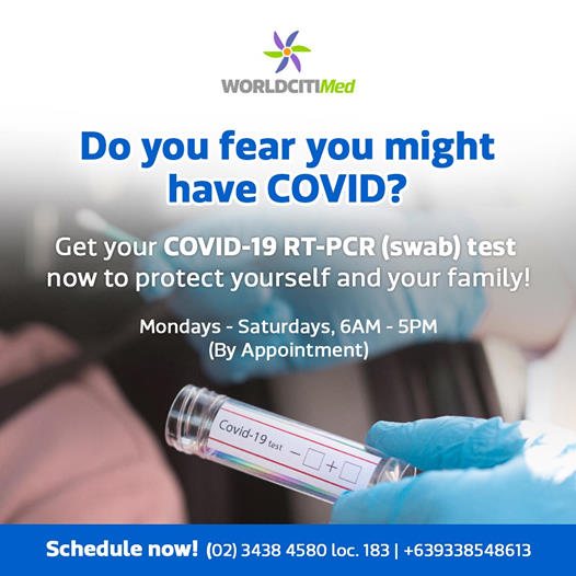 COVID-19 Testing Centers in Metro Manila - World Citi Medical Center