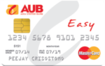 credit cards for first-timers - aub easy mastercard