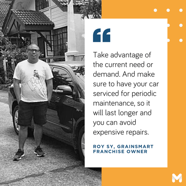 how to make extra money with your car - Roy Sy of Grainsmart how to make extra money with your car - Roy Sy of Grainsmart