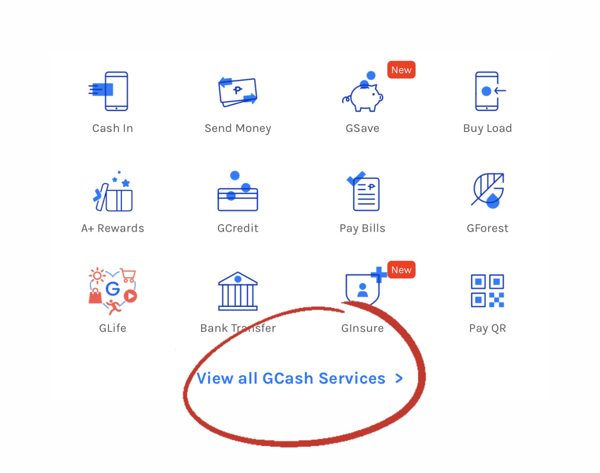 gcash loan - view gcash services