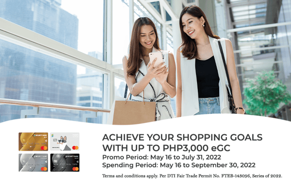 security bank credit card promo - Up to ₱3,000 eGC with New Security Bank Mastercard
