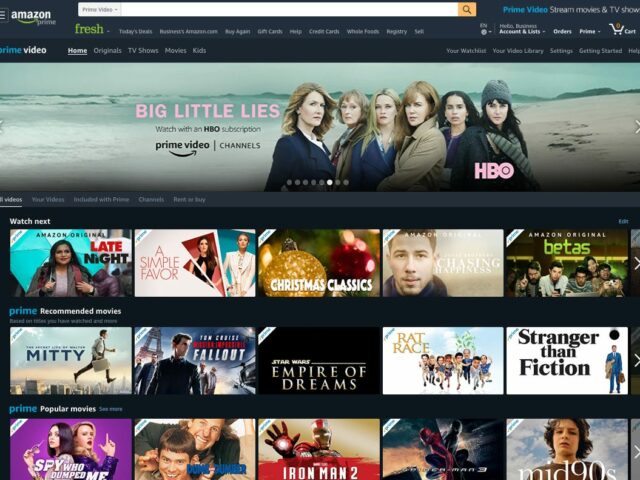 streaming apps - amazon video prime