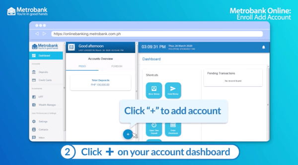 metrobank online - enroll additional metrobank account metrobank online - enroll additional metrobank account
