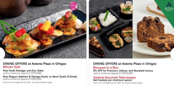 hsbc credit card promo - Discounts at Astoria Hotels & Resorts’ Restaurants