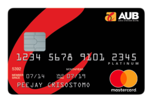 AUB Platinum Mastercard Review - Credit card features