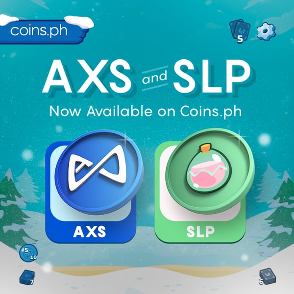 what is coins ph - AXS and SLP tokens