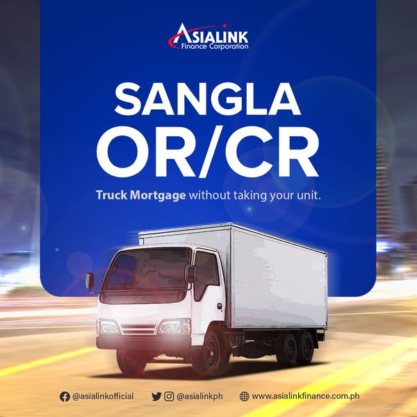 car title loan - Asialink Sangla OR/CR for trucks