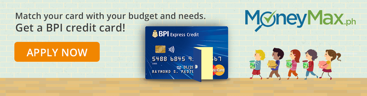 Apply for a BPI credit card at Moneymax.
