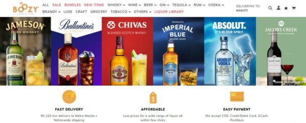 Online Grocery Delivery in the Philippines - Boozy PH