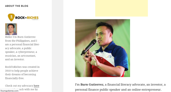 filipino financial bloggers - burn gutierrez