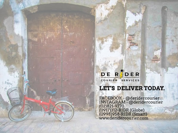 courier services in the philippines - De Rider Courier Services