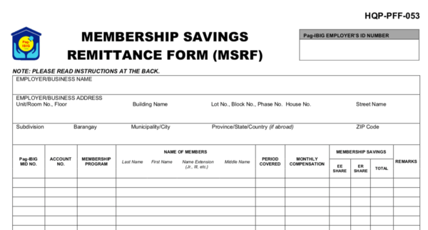 how to register employees in pag ibig - msrf