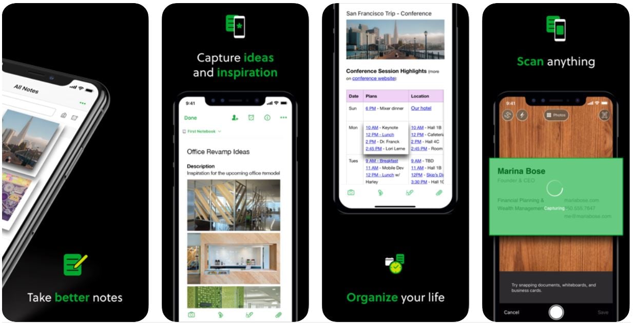 productivity apps - evernote