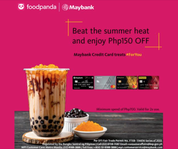 maybank credit card promo - foodpanda