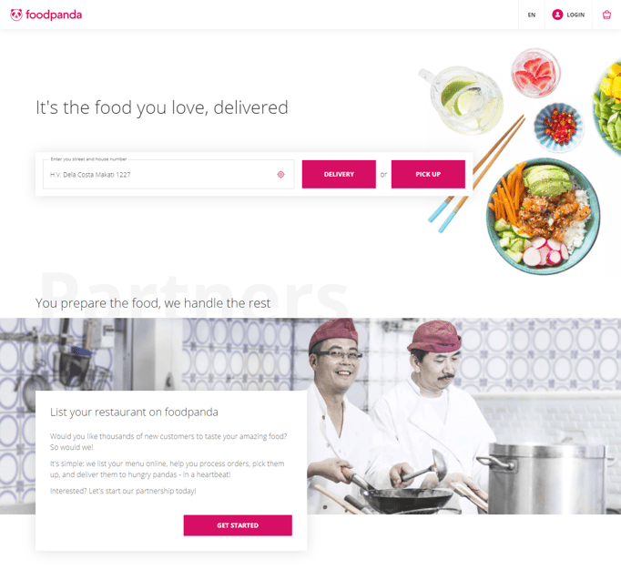 Foodpanda vs GrabFood - Foodpanda homepage Foodpanda vs GrabFood - Foodpanda homepage