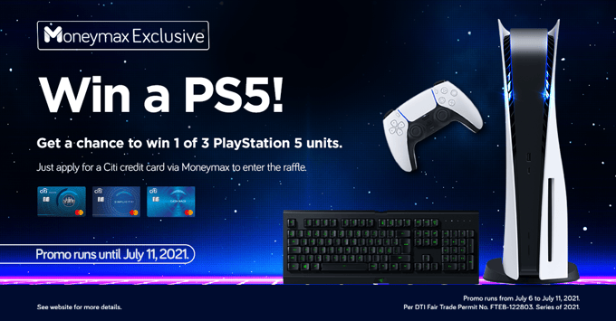 Free PS5 promo from Moneymax