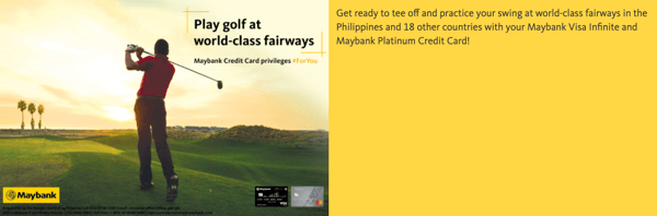 maybank credit card promo - golf