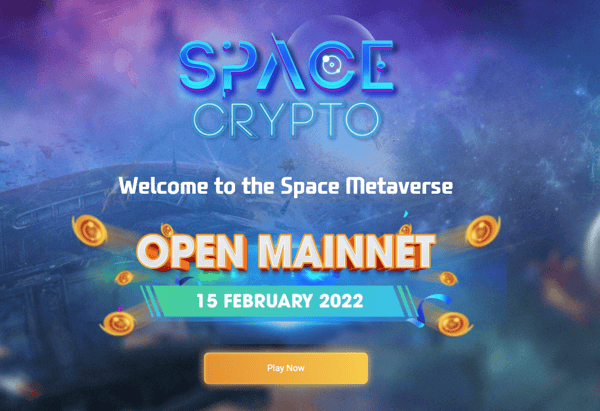 space crypto game - homepage