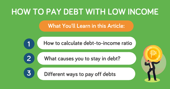 how to get out of debt on a low income | Moneymax