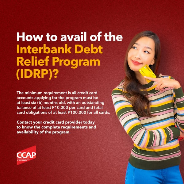 credit card amnesty program in the Philippines - how to avail IDRP