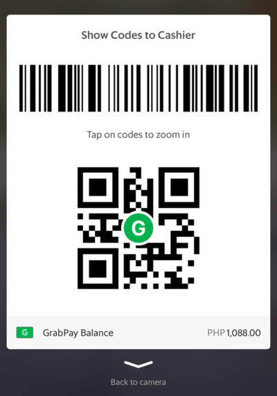 GrabPay philippines - how to pay via QR code