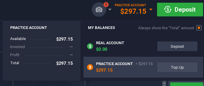 IQ Option for Beginners - Practice Account vs Real Account