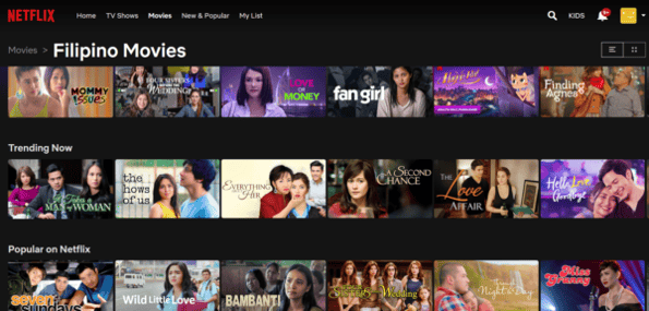 sites to watch filipino movies - Netflix