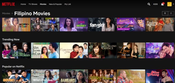 sites to watch filipino movies - Netflix