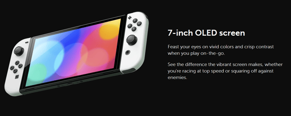 latest gadgets in 2021 - Nintendo Switch OLED