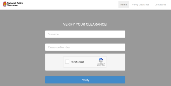 how to get police clearance online - verify clearance how to get police clearance online - verify clearance