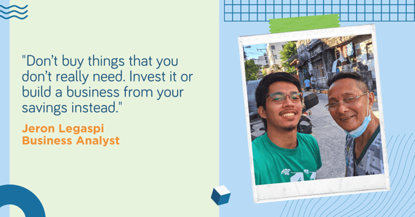 Lessons from Dad - invest and save up for business Lessons from Dad - invest and save up for business