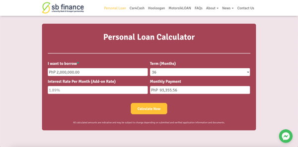 how a personal loan is calculated - SB Finance