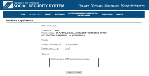 how to get a umid - online appointment via My.SSS how to get a umid - online appointment via My.SSS