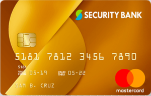 Security Bank Gold Rewards Mastercard