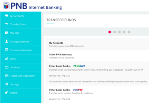 pnb online banking - fund transfer