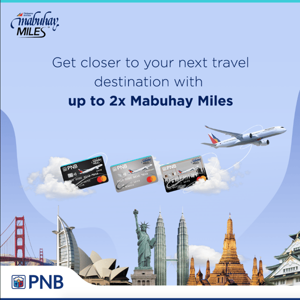 pnb credit card promos - up to 2x Mabuhay Miles
