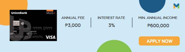 credit cards for women - UnionBank Miles+ Platinum Visa