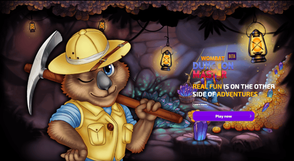 play to earn crypto games - Wombat Dungeon Master
