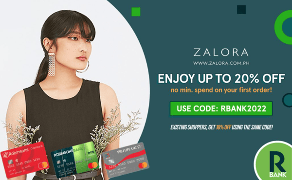robinsons bank credit card promo - Up to 20% Discount at Zalora